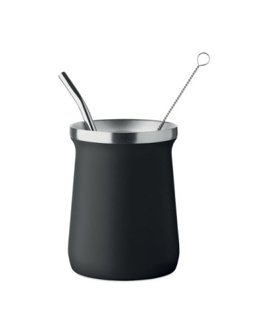 MIYERBA Tasse à thé Yerba maté Couleurs : noir cadeau entreprise pas cher