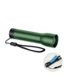LUMEZO Lampe rechargeable en alu. Couleurs : vert foncé personnalisable avec votre logo