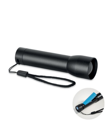 LUMEZO Lampe rechargeable en alu. Couleurs : noir cadeau entreprise pas cher