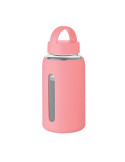 BORIS Bouteille verre borosilicate Couleurs : rose bébé