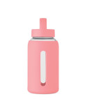 BORIS Bouteille verre borosilicate Couleurs : rose bébé marquage couleur éclatante