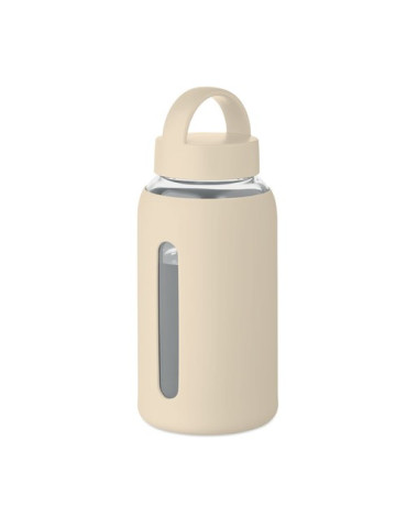 BORIS Bouteille verre borosilicate Couleurs : beige cadeau entreprise pas cher