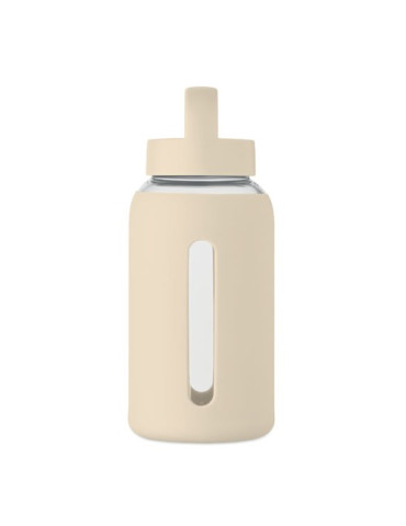 BORIS Bouteille verre borosilicate Couleurs : beige objet promo petit budget
