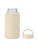 BORIS Bouteille verre borosilicate Couleurs : beige marquage couleur éclatante