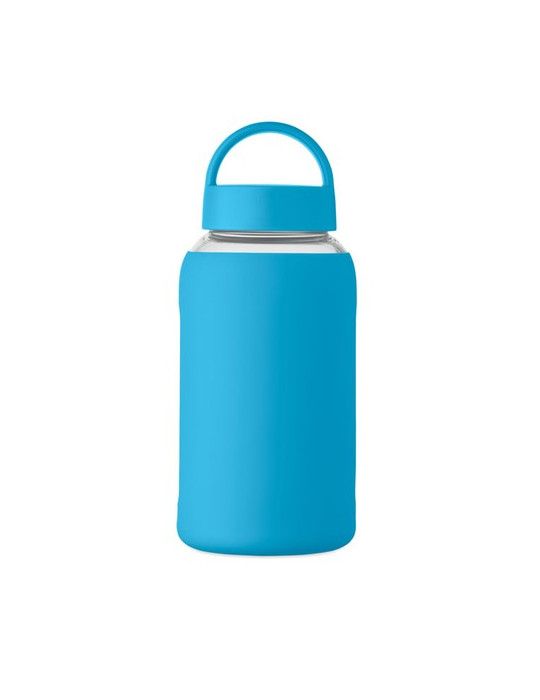 BORIS Bouteille verre borosilicate Couleurs : turquoise personnalisation rapide en France
