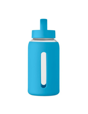 BORIS Bouteille verre borosilicate Couleurs : turquoise goodies publicitaire durable