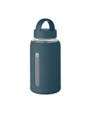 BORIS Bouteille verre borosilicate Couleurs : bleu marine personnalisable avec votre logo