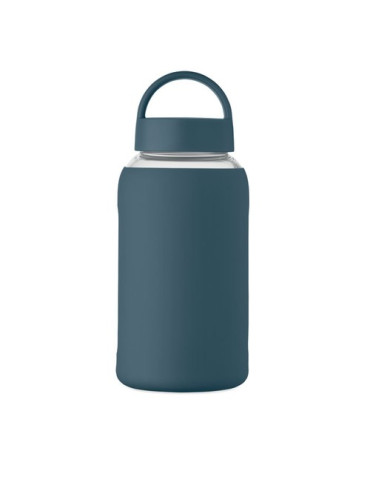 BORIS Bouteille verre borosilicate Couleurs : bleu marine cadeau collaborateur premium