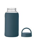 BORIS Bouteille verre borosilicate Couleurs : bleu marine impression haute définition