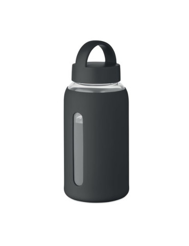 BORIS Bouteille verre borosilicate Couleurs : noir goodies publicitaire événementiel