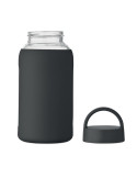 BORIS Bouteille verre borosilicate Couleurs : noir personnalisable avec votre logo