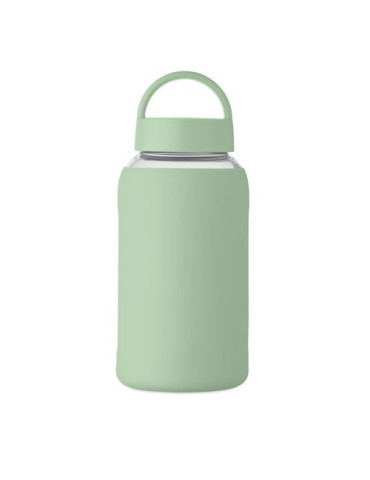 BORIS Bouteille verre borosilicate Couleurs : vert menthe accessoire événementiel unique