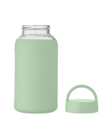 BORIS Bouteille verre borosilicate Couleurs : vert menthe goodies publicitaire événementiel