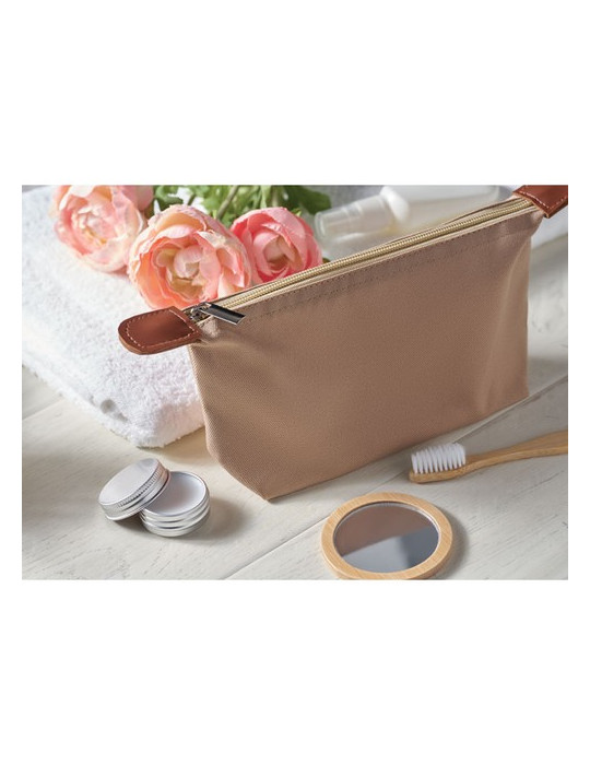 VANITY Trousse en 600D RPET Couleurs : kaki personnalisation rapide en France