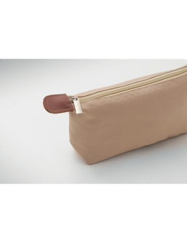VANITY Trousse en 600D RPET Couleurs : kaki impression logo haute qualité