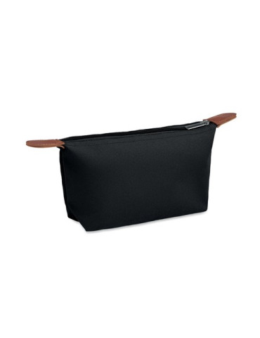 VANITY Trousse en 600D RPET Couleurs : noir personnalisable avec votre logo