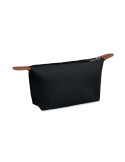 VANITY Trousse en 600D RPET Couleurs : noir personnalisable avec votre logo