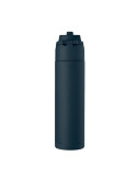TOIEN ONE Bouteille simple paroi 650 ml Couleurs : bleu marine impression logo haute qualité
