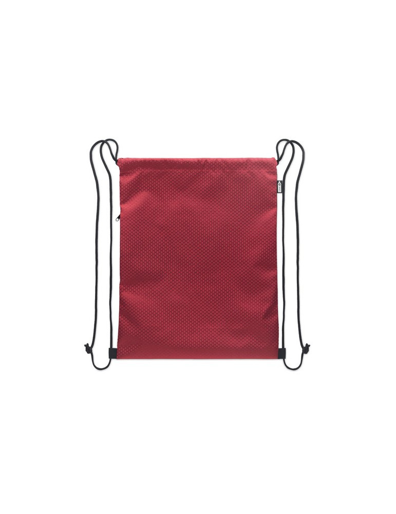 DAYKIT Sac à cordon en 420D RPET Couleurs : bordeaux objet promotionnel éco-responsable