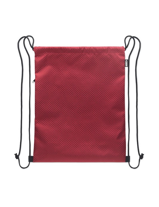 DAYKIT Sac à cordon en 420D RPET Couleurs : bordeaux objet promotionnel éco-responsable