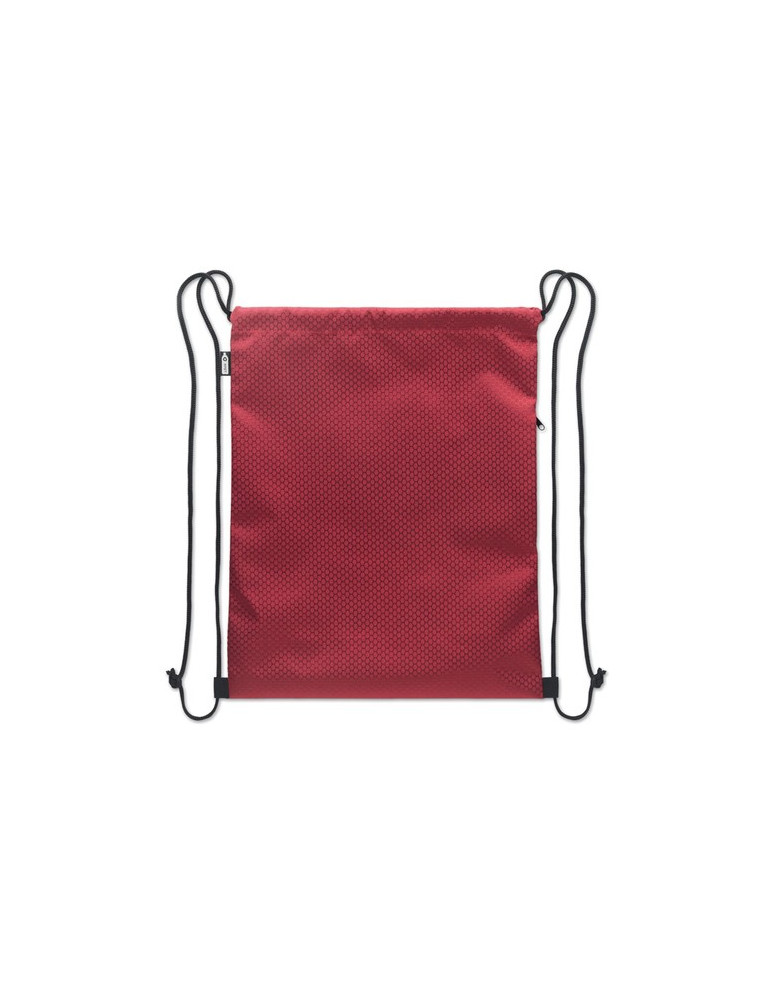 DAYKIT Sac à cordon en 420D RPET Couleurs : bordeaux cadeau client original