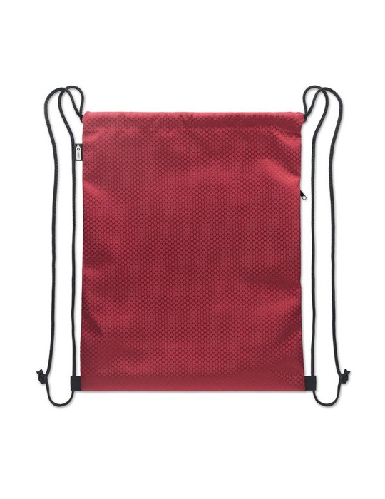 DAYKIT Sac à cordon en 420D RPET Couleurs : bordeaux cadeau client original