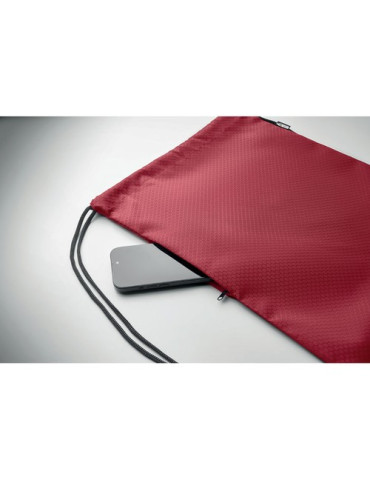 DAYKIT Sac à cordon en 420D RPET Couleurs : bordeaux objet promo petit budget