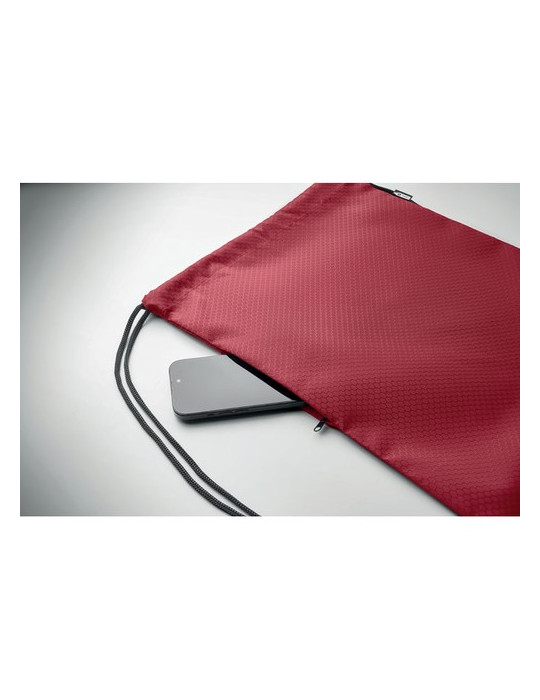 DAYKIT Sac à cordon en 420D RPET Couleurs : bordeaux objet promo petit budget