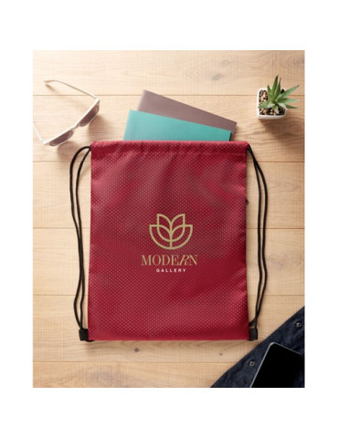 DAYKIT Sac à cordon en 420D RPET Couleurs : bordeaux personnalisable avec votre logo
