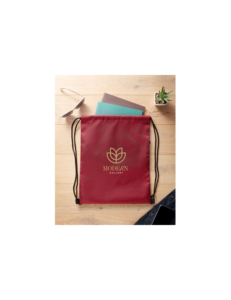 DAYKIT Sac à cordon en 420D RPET Couleurs : bordeaux personnalisable avec votre logo