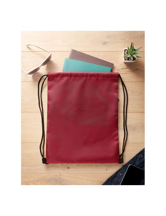 DAYKIT Sac à cordon en 420D RPET Couleurs : bordeaux livraison express 24h 48h