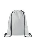 DAYKIT Sac à cordon en 420D RPET Couleurs : blanc cadeau entreprise pas cher
