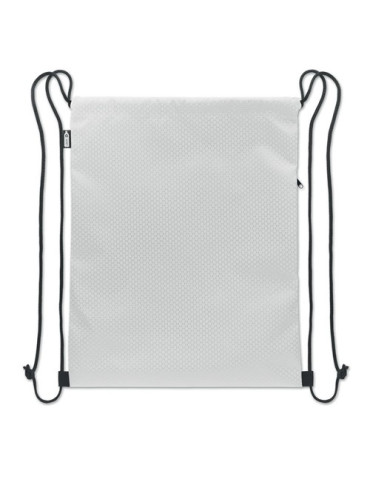 DAYKIT Sac à cordon en 420D RPET Couleurs : blanc objet publicitaire robuste