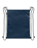 DAYKIT Sac à cordon en 420D RPET Couleurs : bleu impression logo haute qualité
