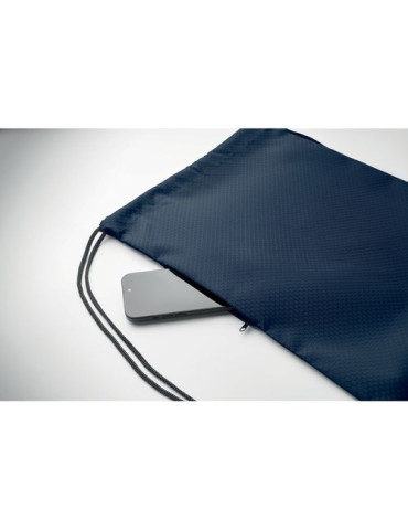 DAYKIT Sac à cordon en 420D RPET Couleurs : bleu goodies personnalisé en stock