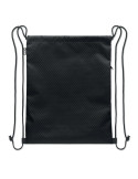 DAYKIT Sac à cordon en 420D RPET Couleurs : noir accessoire événementiel unique