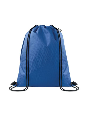 DAYKIT Sac à cordon en 420D RPET Couleurs : bleu royal impression haute définition