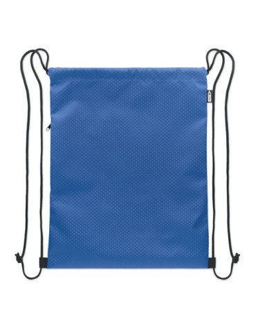 DAYKIT Sac à cordon en 420D RPET Couleurs : bleu royal marquage laser ultra précis