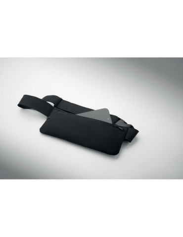 MODERATE Sac banane 600D RPET Couleurs : noir impression haute définition
