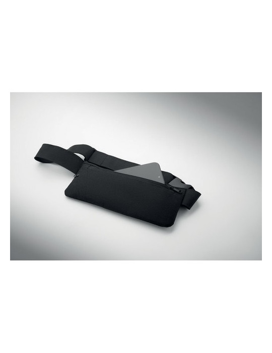 MODERATE Sac banane 600D RPET Couleurs : noir impression haute définition