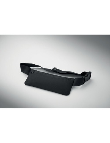 MODERATE Sac banane 600D RPET Couleurs : noir objet promotionnel éco-responsable