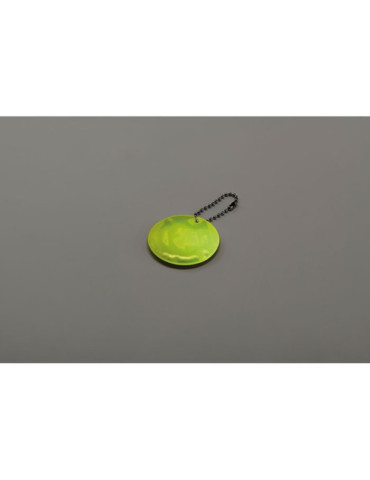 GRIN Porte-clés rond réfléchissant Couleurs : jaune fluo livraison express 24h 48h