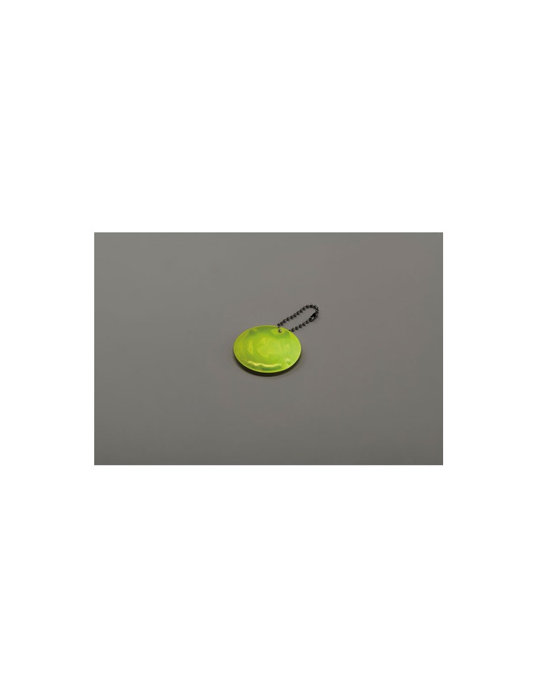GRIN Porte-clés rond réfléchissant Couleurs : jaune fluo livraison express 24h 48h