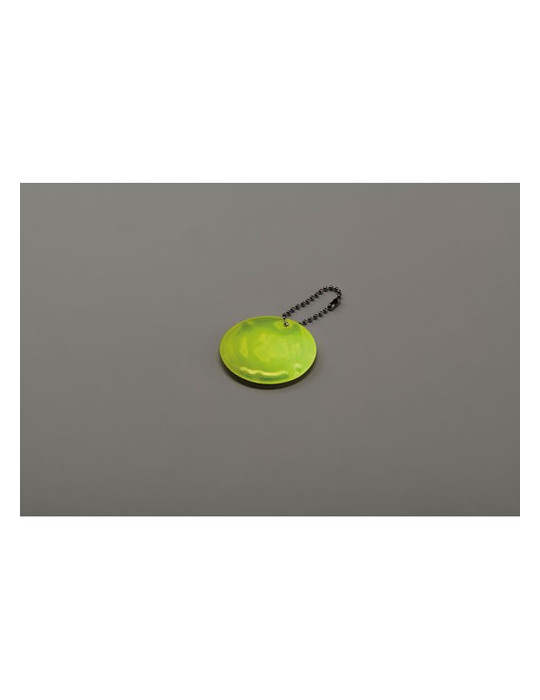 GRIN Porte-clés rond réfléchissant Couleurs : jaune fluo livraison express 24h 48h