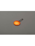 GRIN Porte-clés rond réfléchissant Couleurs : orange fluo marquage laser ultra précis