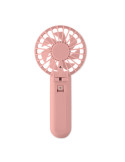 IBERA Ventilateur portable et pliable Couleurs : rose bébé impression haute définition