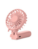 IBERA Ventilateur portable et pliable Couleurs : rose bébé cadeau collaborateur premium