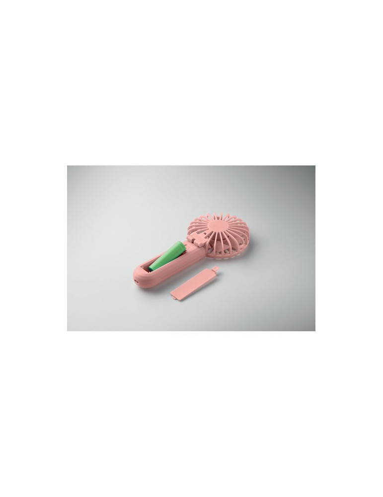 IBERA Ventilateur portable et pliable Couleurs : rose bébé cadeau client original