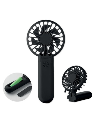 IBERA Ventilateur portable et pliable Couleurs : noir goodies publicitaire événementiel