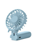 IBERA Ventilateur portable et pliable Couleurs : bleu bébé accessoire événementiel unique